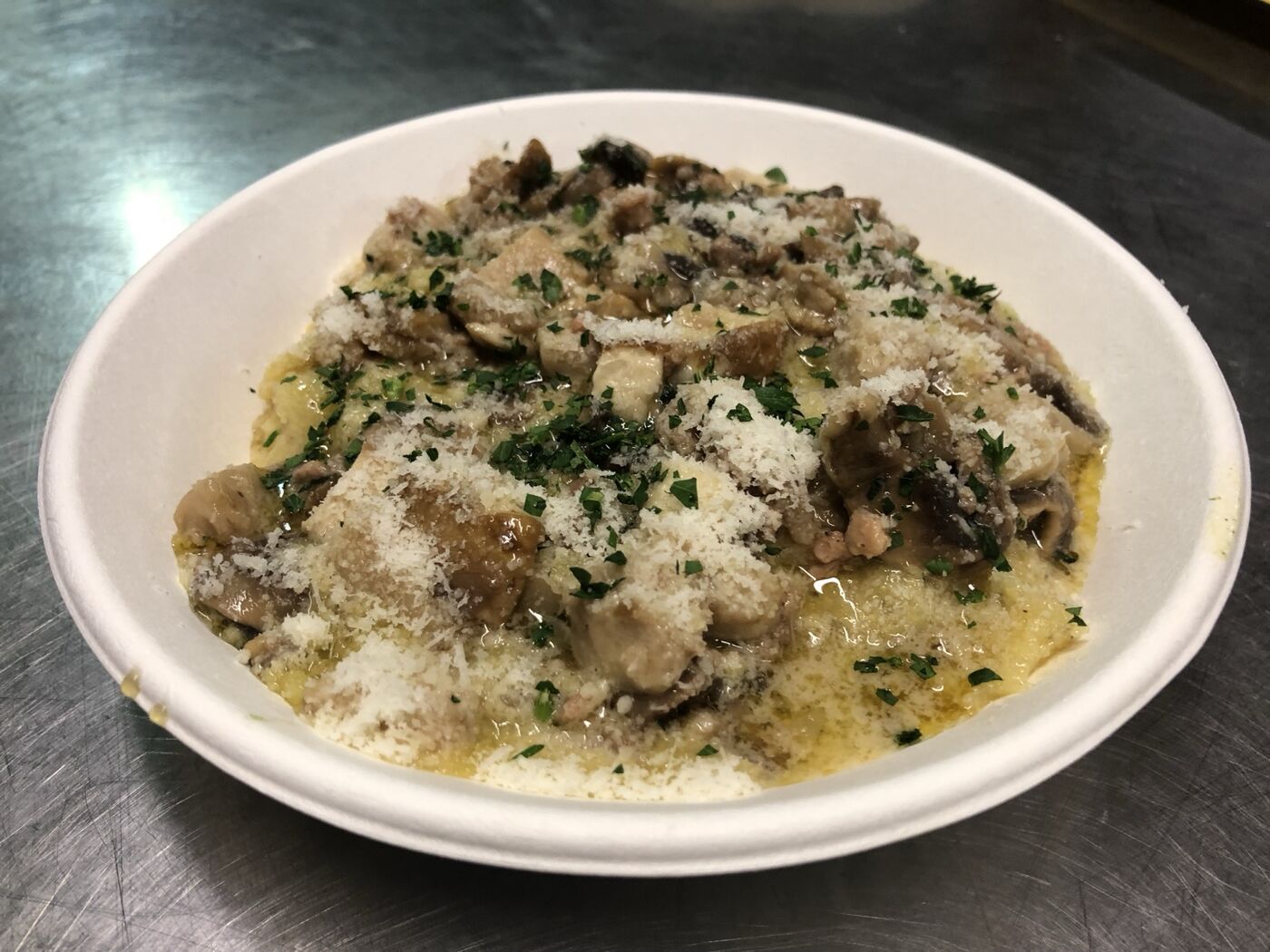 Un primo piatto della cucina della festa
